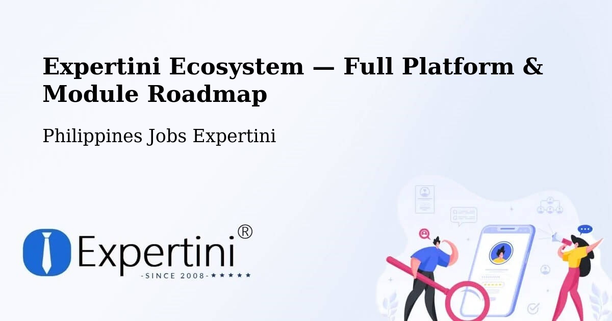 Expertini Ecosystem — Full Platform & Module Roadmap – Cabog