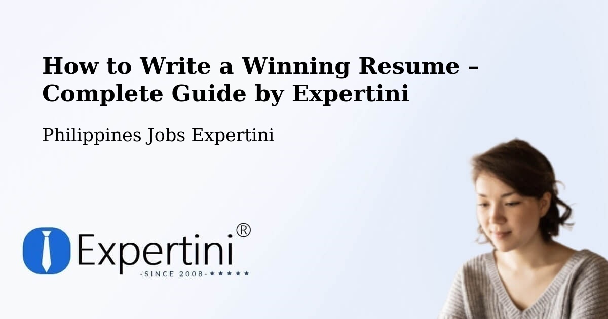 Resume Writing Guide for Job Seekers – Cabog - Cabog, Philippines Jobs Expertini