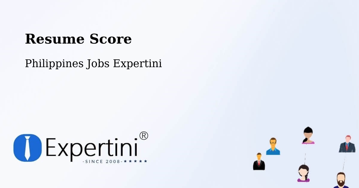 Resume Score & Job Description Match Tool – Cabog - Philippines Jobs Expertini